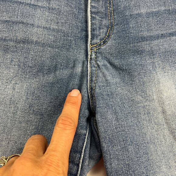 Democracy "Ab"Technology Straight Raw Hem Tummy Control Mid Rise Jeans Size 8 - Picture 7 of 12